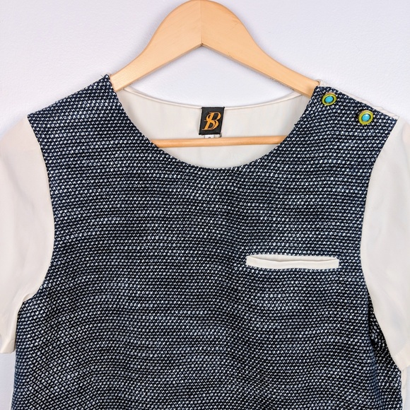 Sachin + Babi Split Back Blouse With Button Detail - Picture 3 of 8